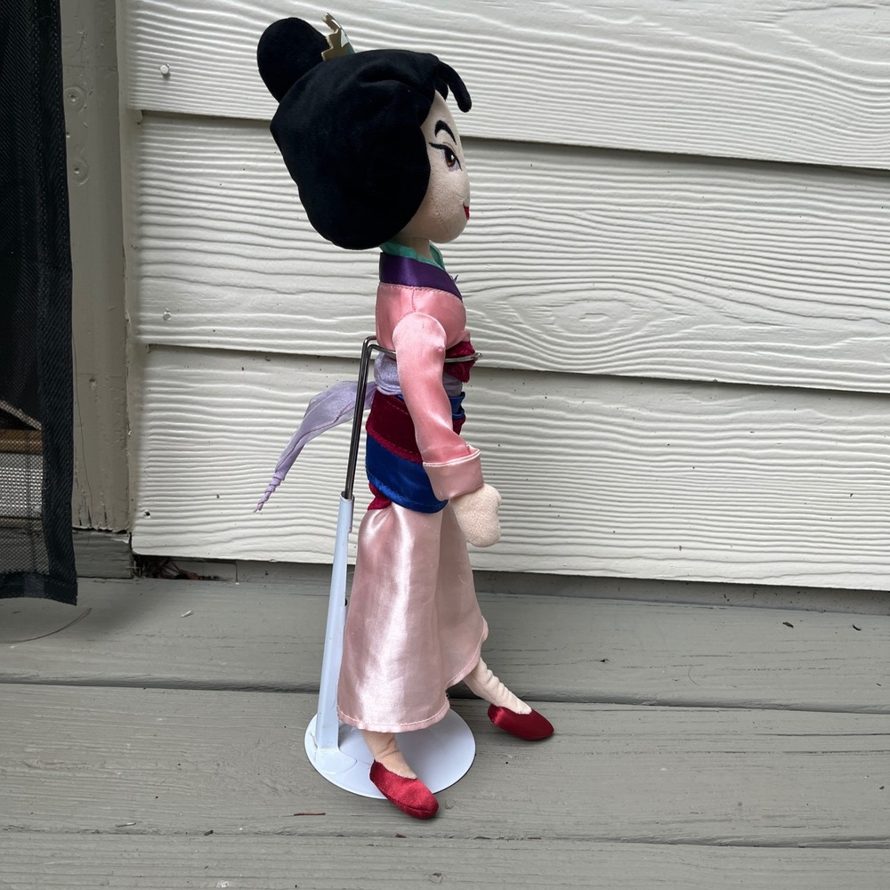 Disney Mulan Plush Doll Kids 18 Inch Pink Good Satin Matchmaker Dress Toy - Picture 4 of 9